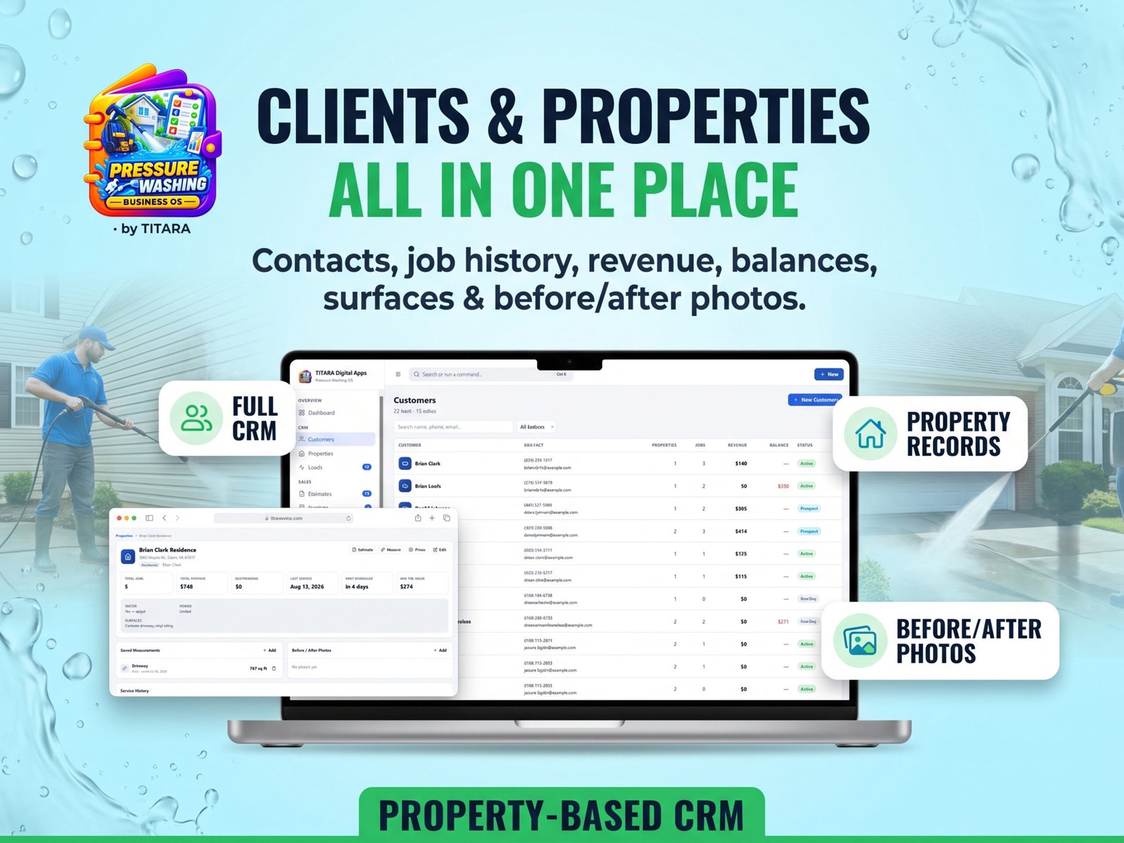 TITARA Pressure Washing — Pressure Washing Business Management Software - Image 3