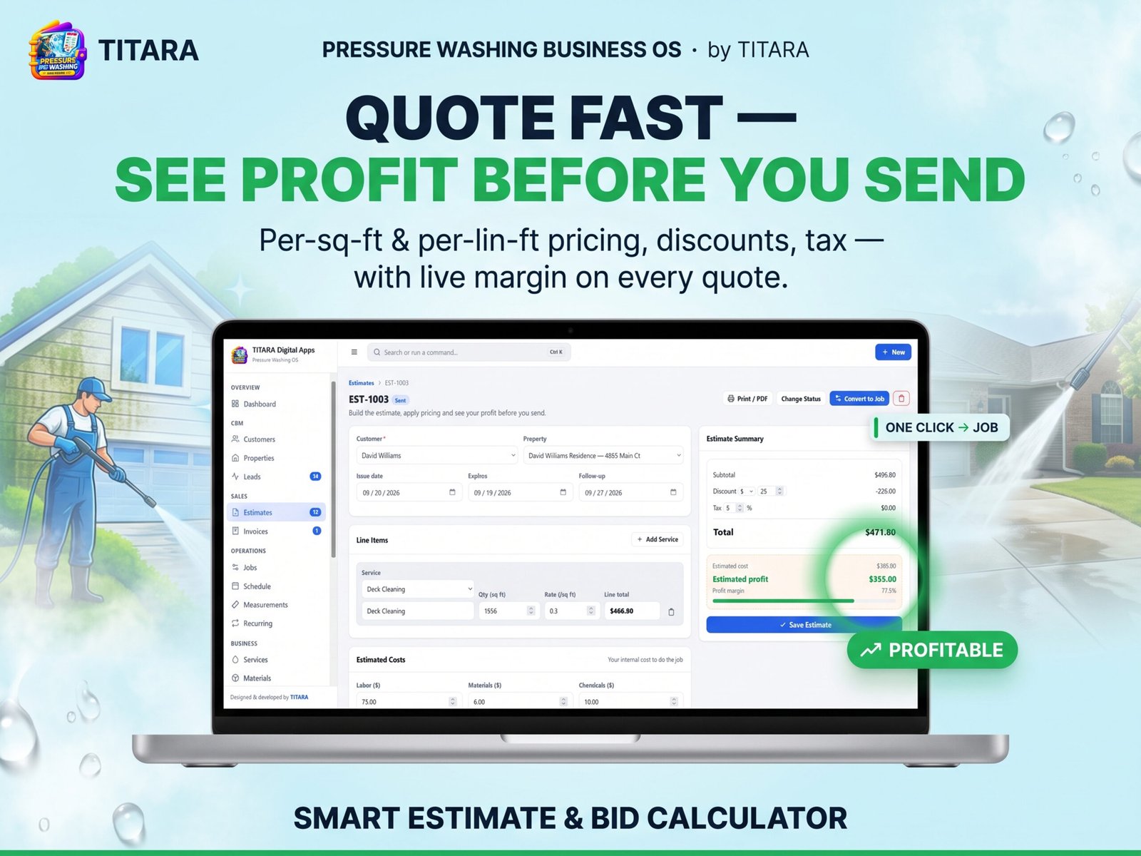 TITARA Pressure Washing — Pressure Washing Business Management Software - Image 5
