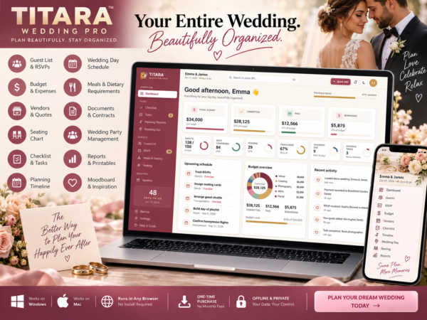 TITARA Wedding Pro — Wedding Planning Software for Couples